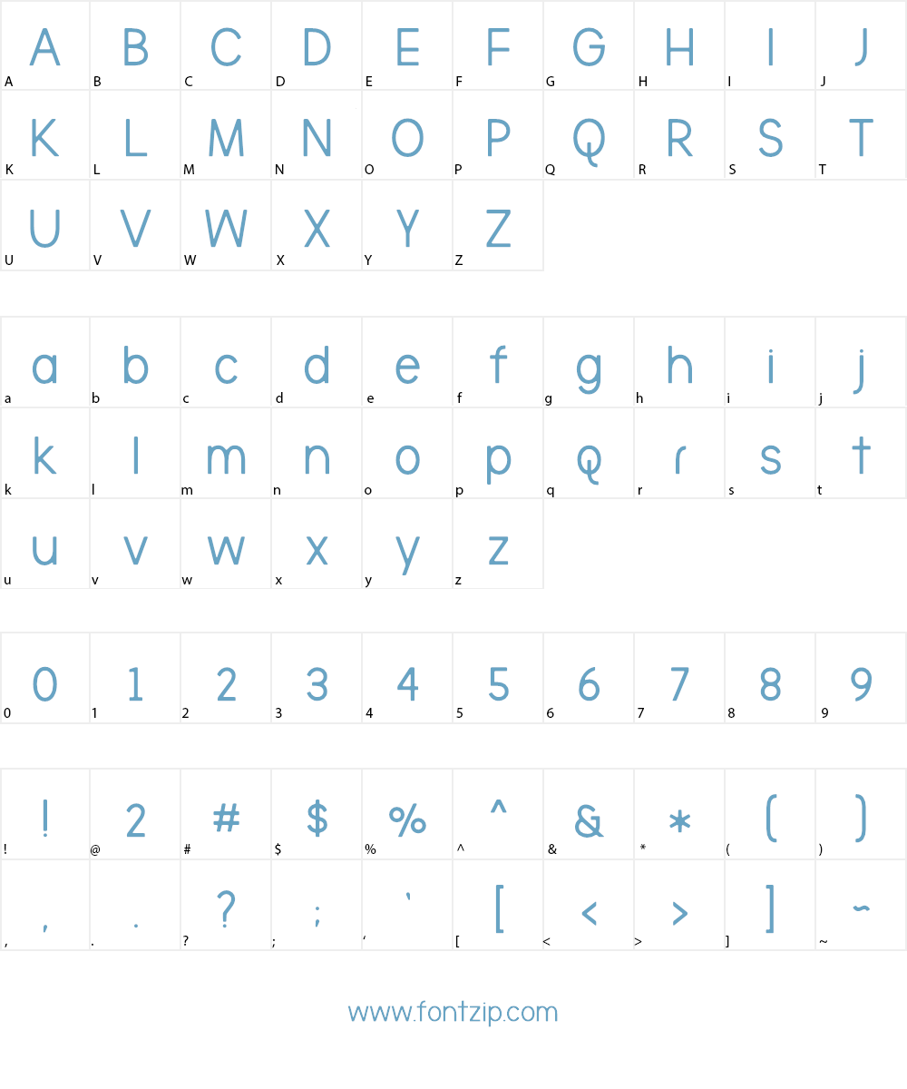 The Brooklyn Smooth Font Character